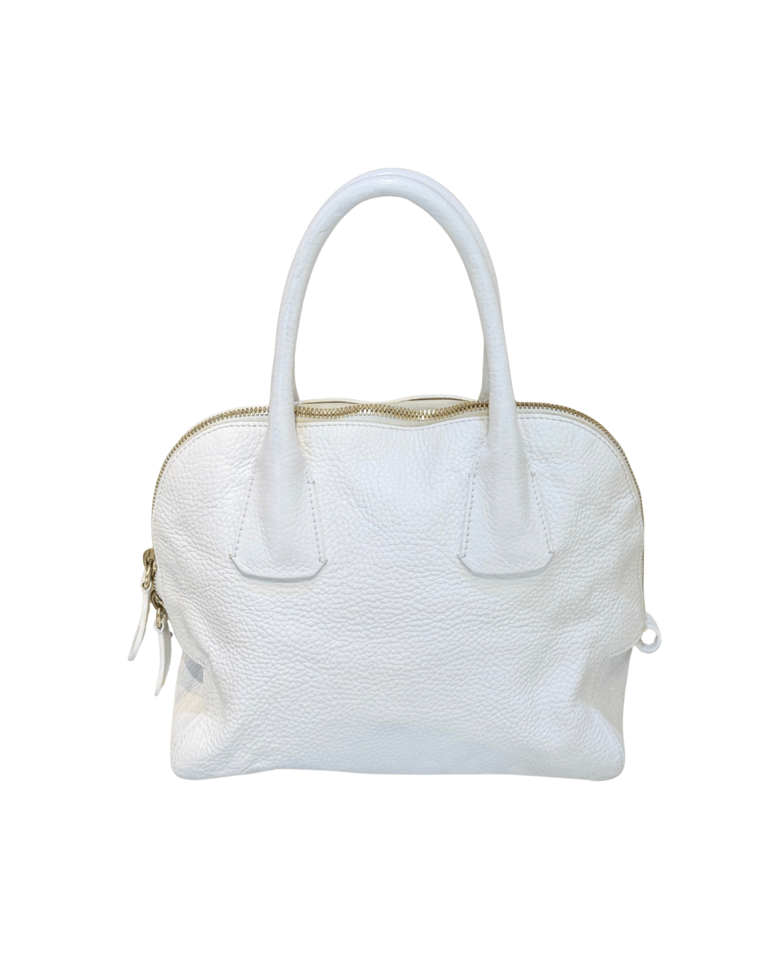 BORSA BURBERRY PELLE BIANCA MARTELLATA