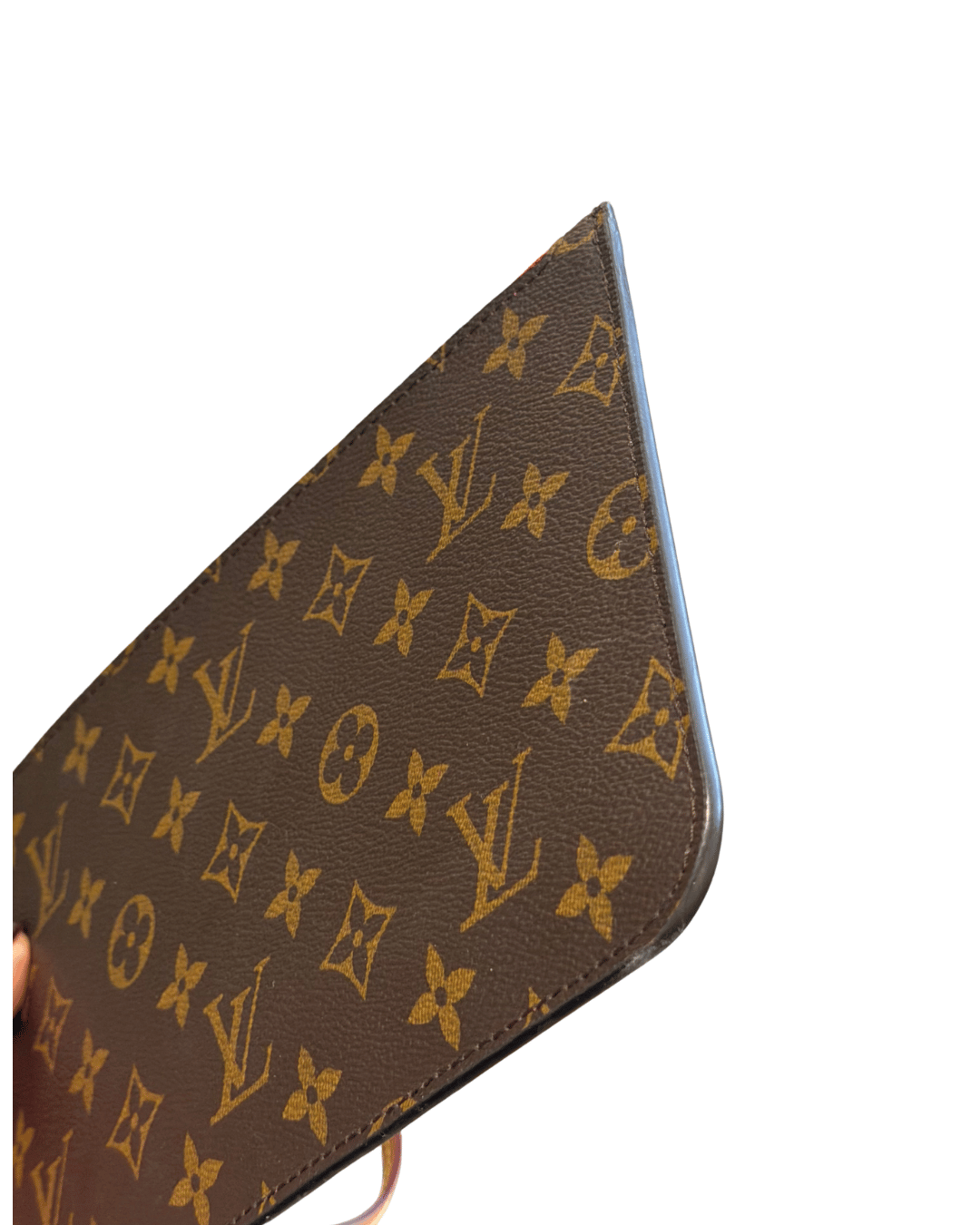 POCHETTE PIATTA MONOGRAM INTERNO ROSSO LOUIS VUITTON