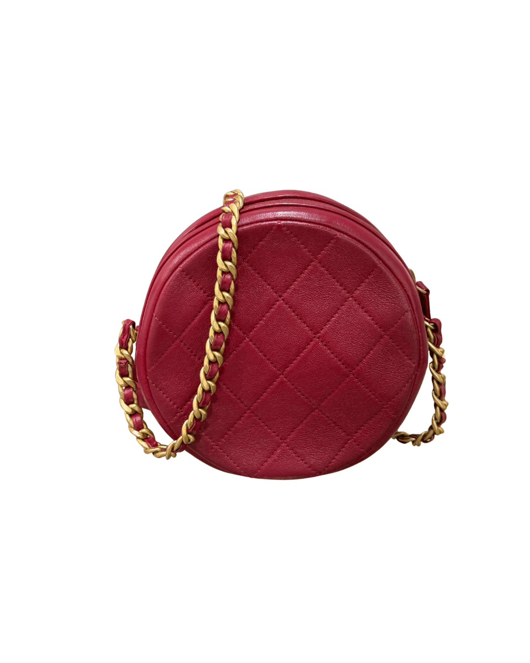 CHANEL ROUND 19 CLUTCH ON CHAIN CILIEGIA