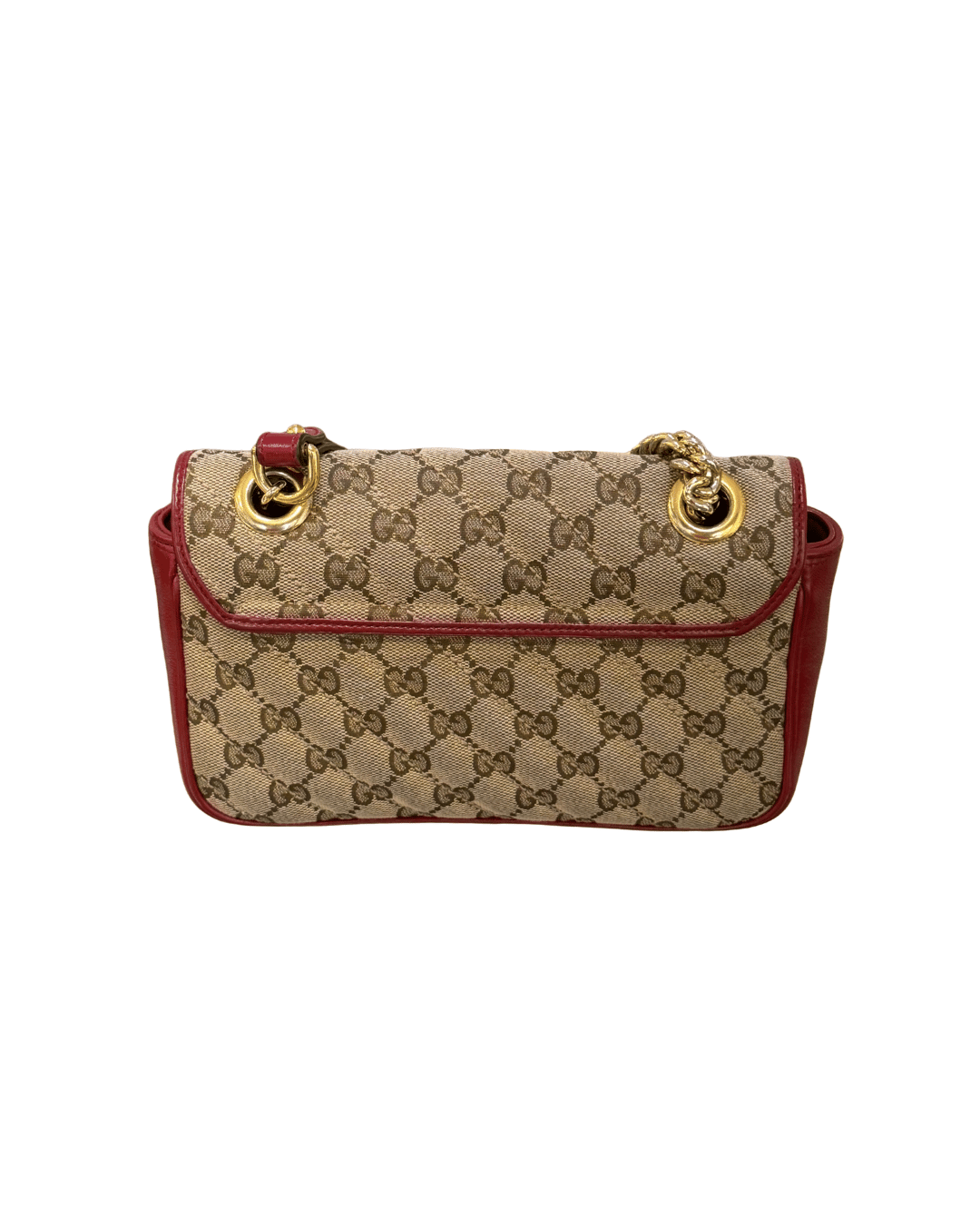 GUCCI MARMONT SMALL GG SUPREME RIFINITURE ROSSE