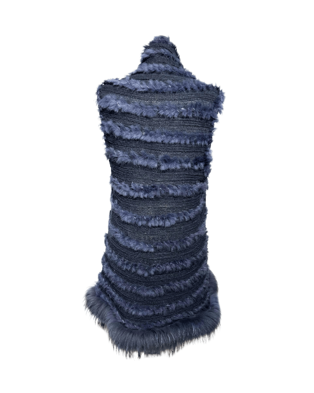 GILET IN LAPIN BLU