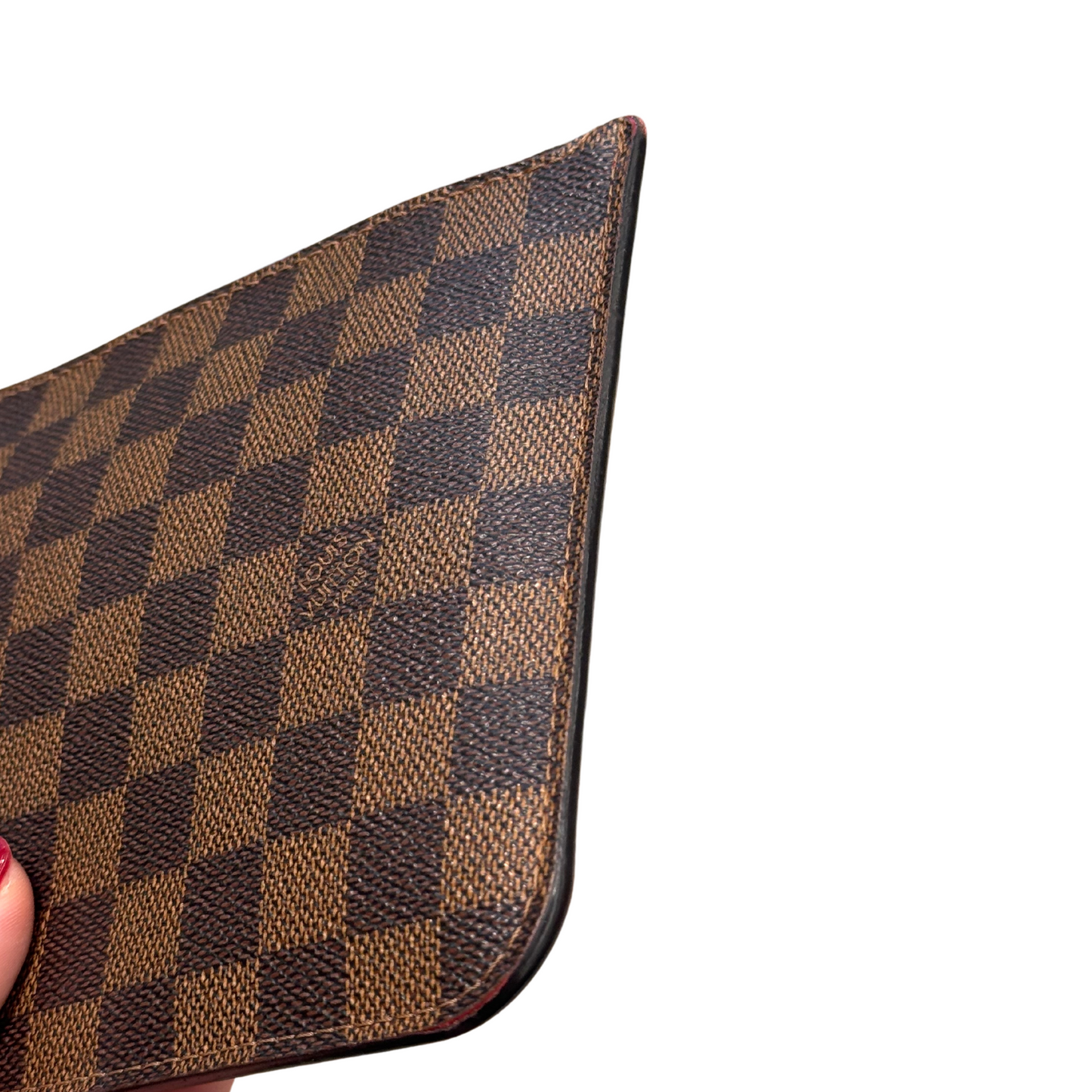POCHETTE PIATTA DAMIER EBENE