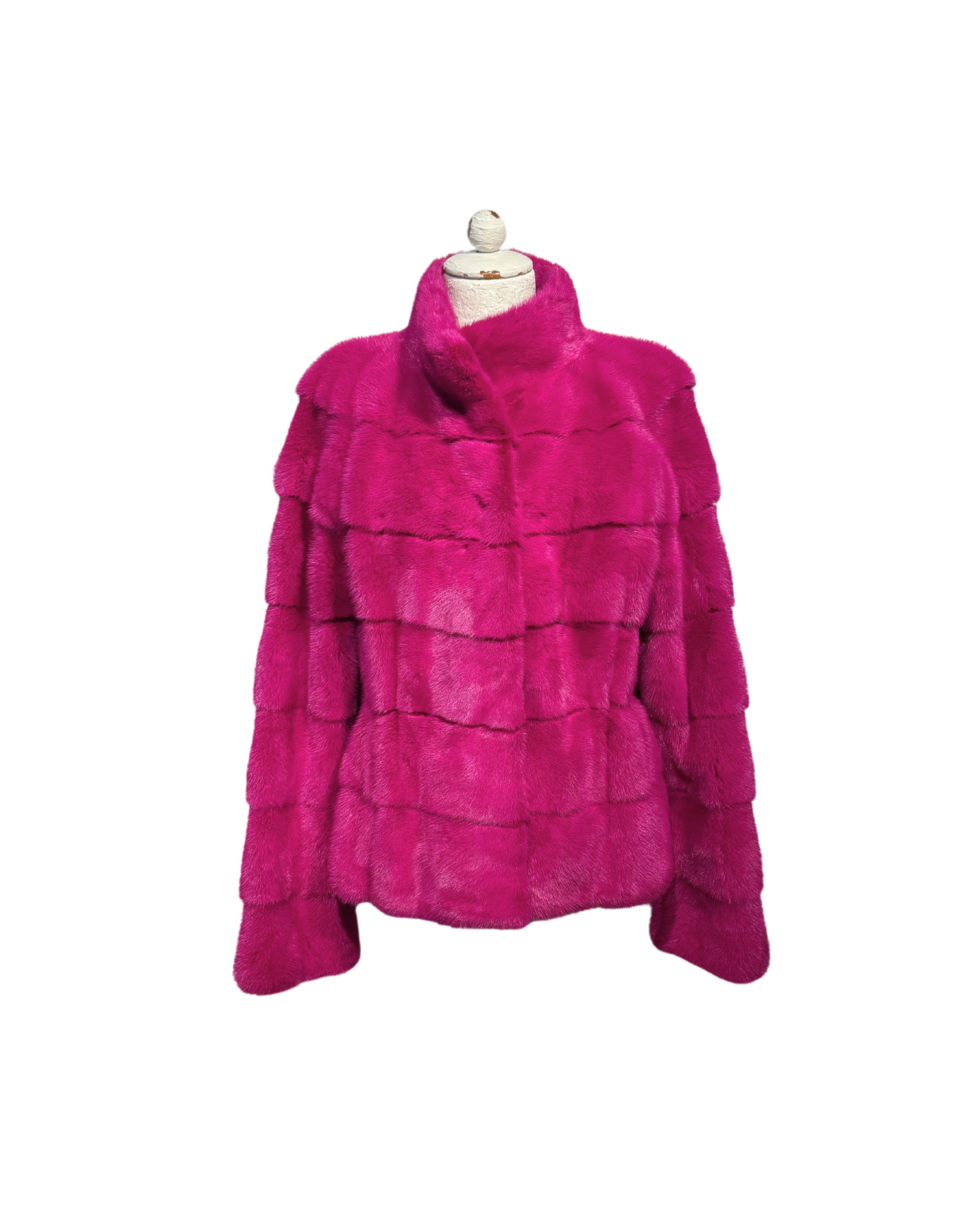PELLICCIA VISONE FUCSIA