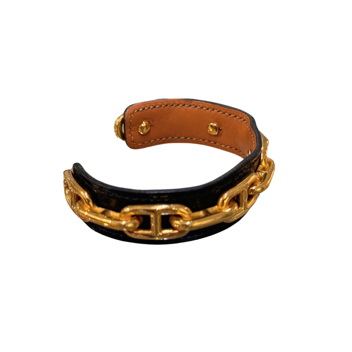 BRACCIALE HERMES NERO E ORO