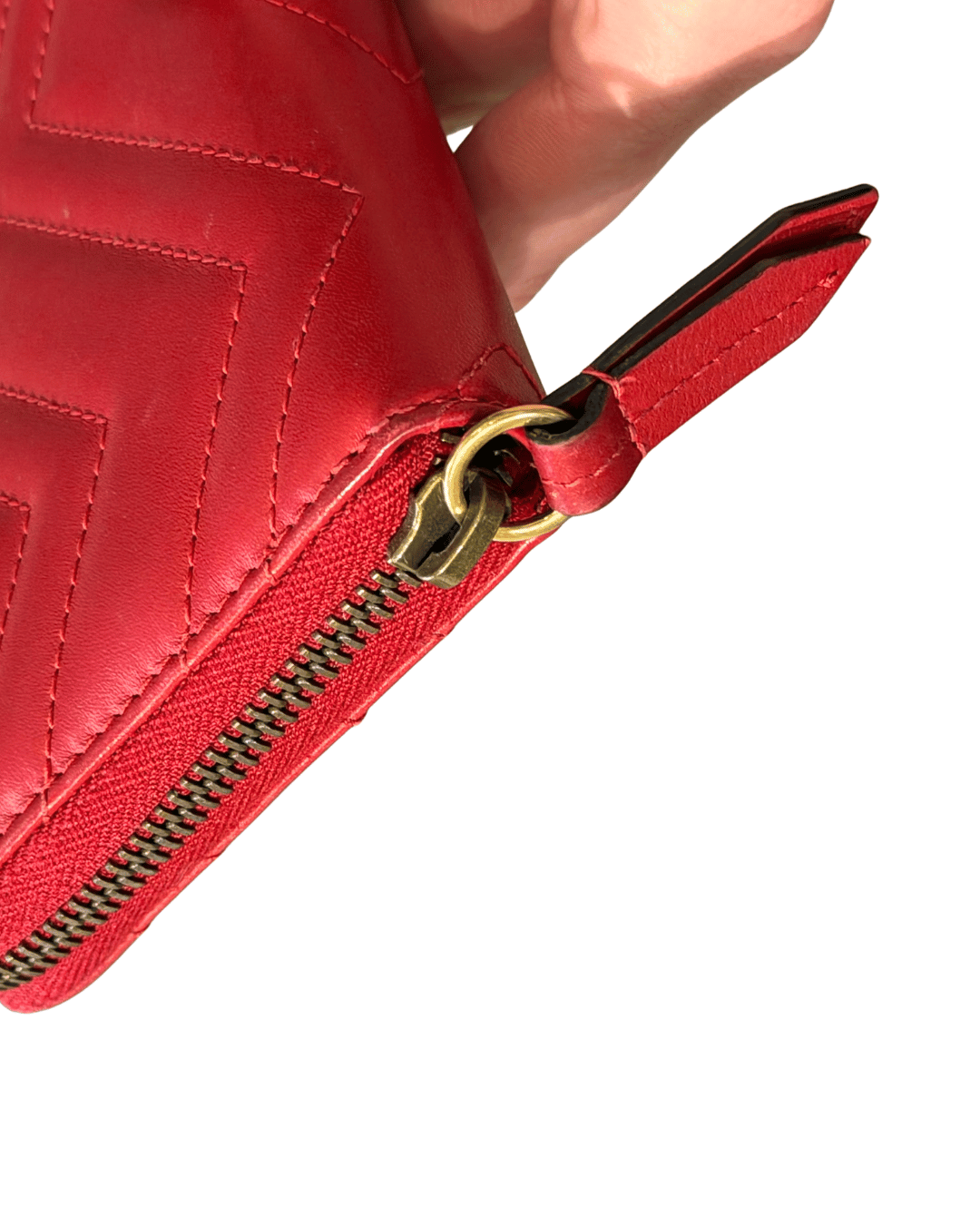 PORTAFOGLIO GUCCI MARMONT ROSSO PELLE MATELASSE