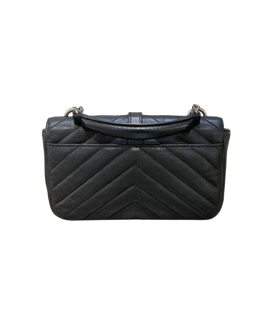 MINI COLLEGE YSL NERA CON PATCH CUORI E STELLE
