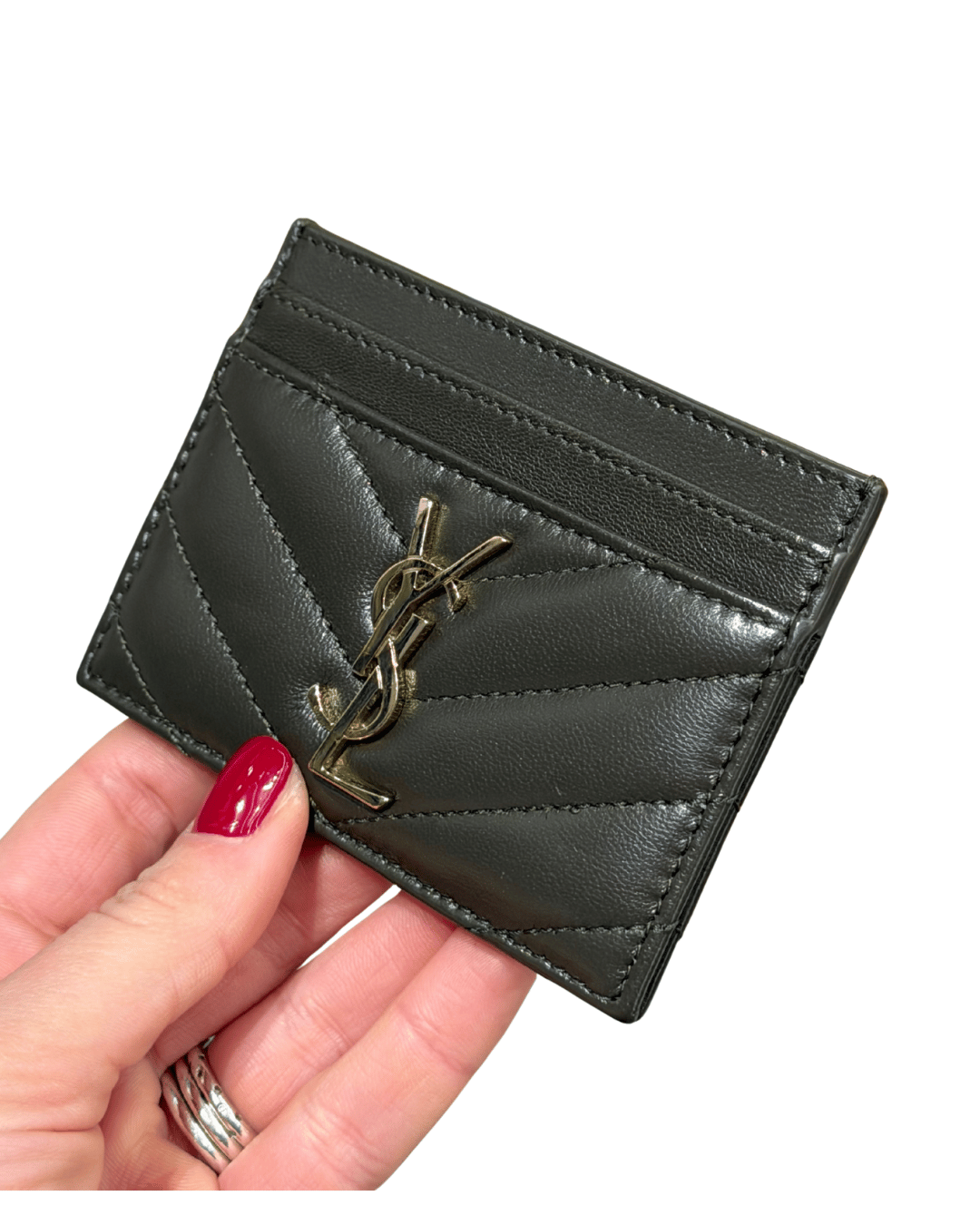 PORTACARTE CASSANDRA YSL FANGO/VERDE