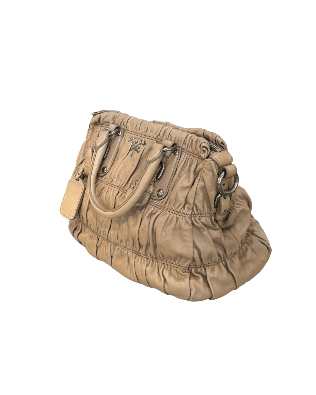 PRADA BEIGE GAUFRE CON TRACOLLA