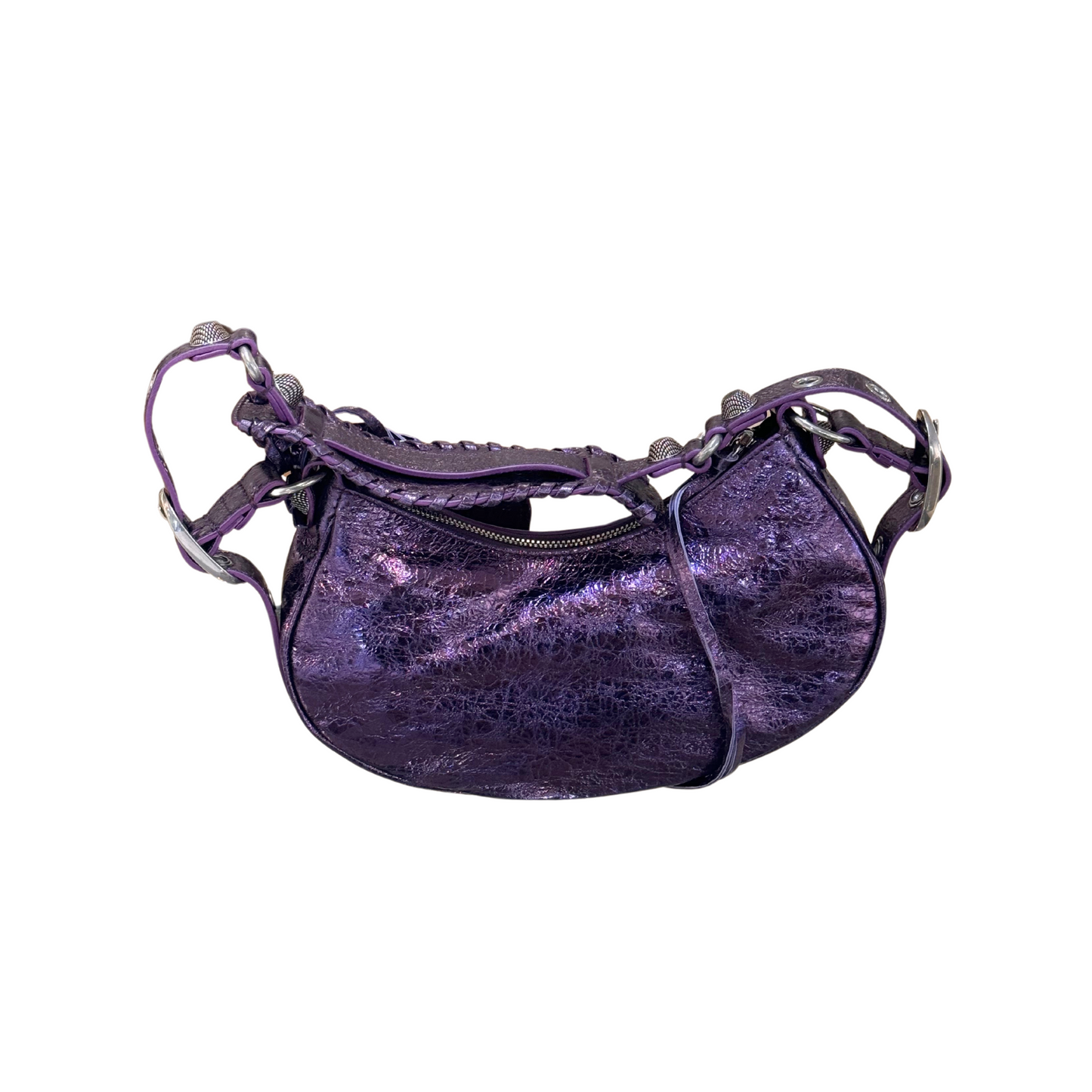 CAGOLE XS BALENCIAGA VIOLA METALLIZZATA