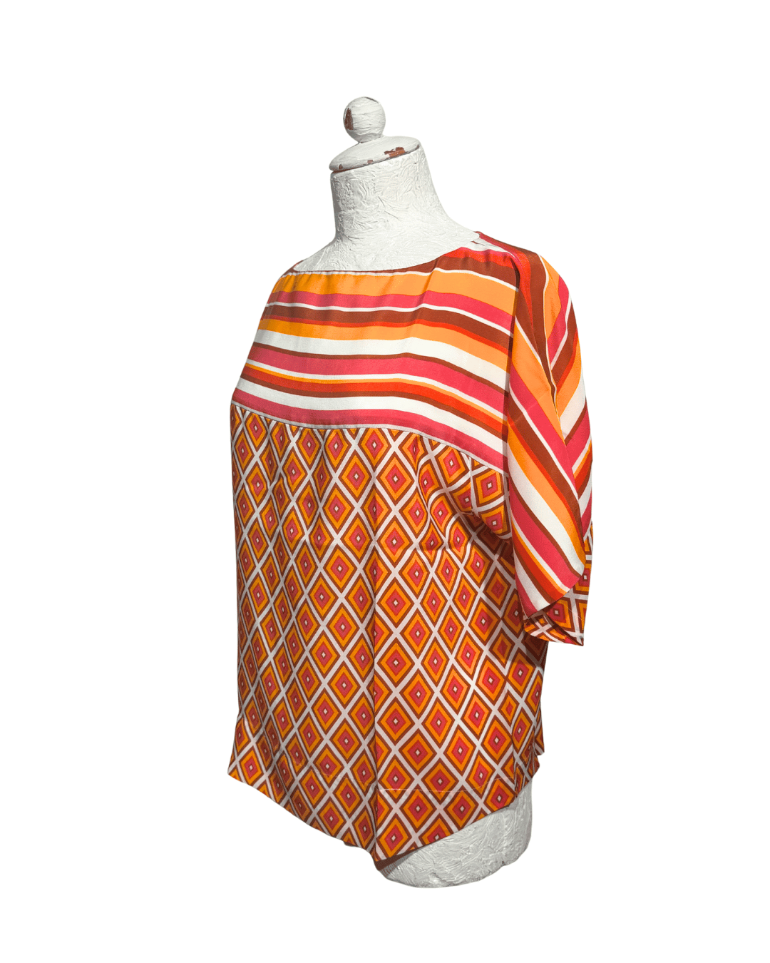 BLUSA FAY PURA SETA COLORATA TG S