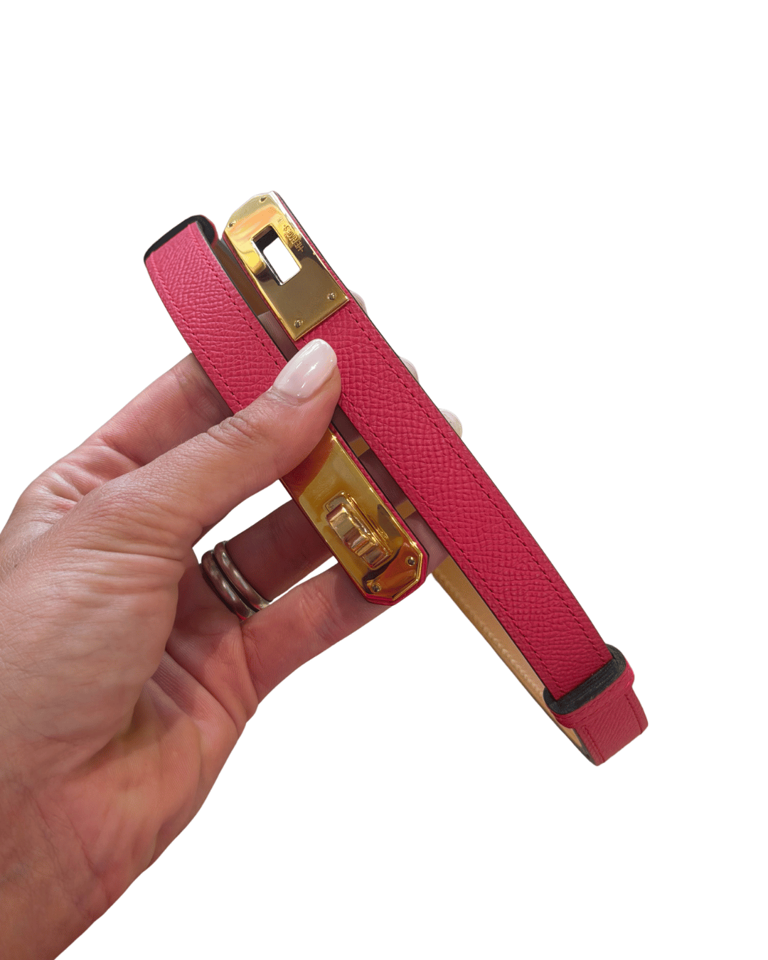 CINTURA KELLY 18 HERMES FUCSIA