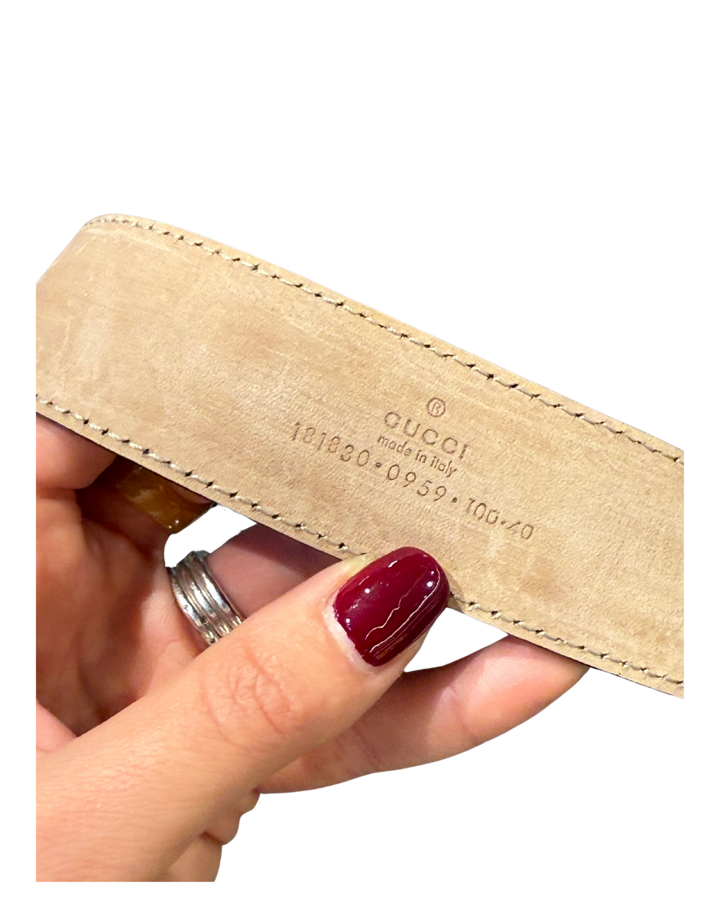 CINTURA GUCCI SCRITTA GUCCI