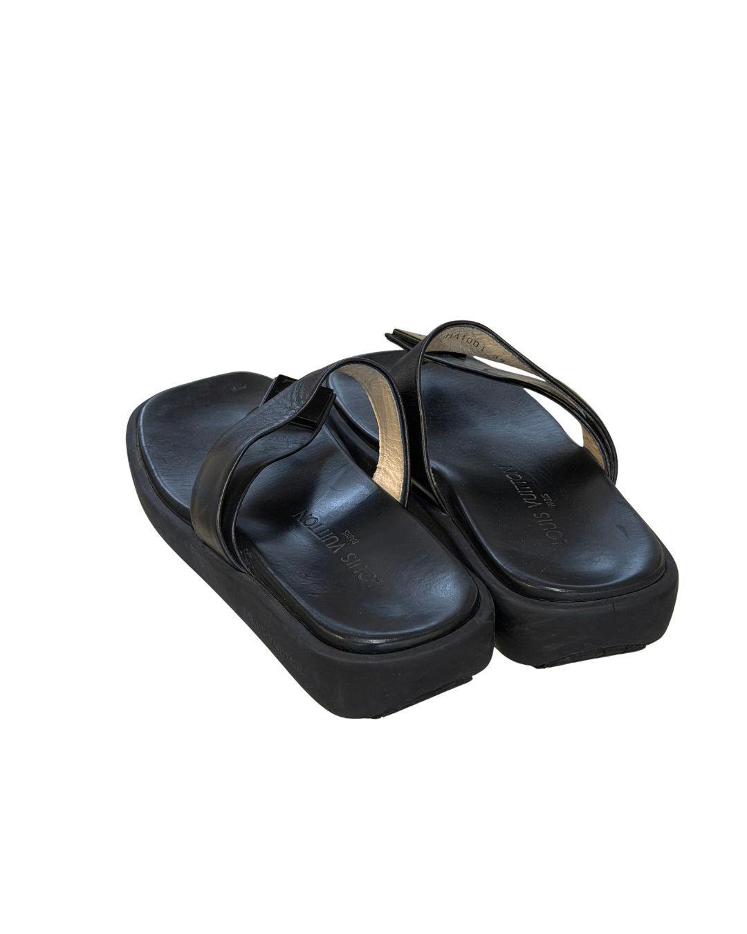 SANDALI INFRADITO LOUIS VUITTON NERI Nr 37