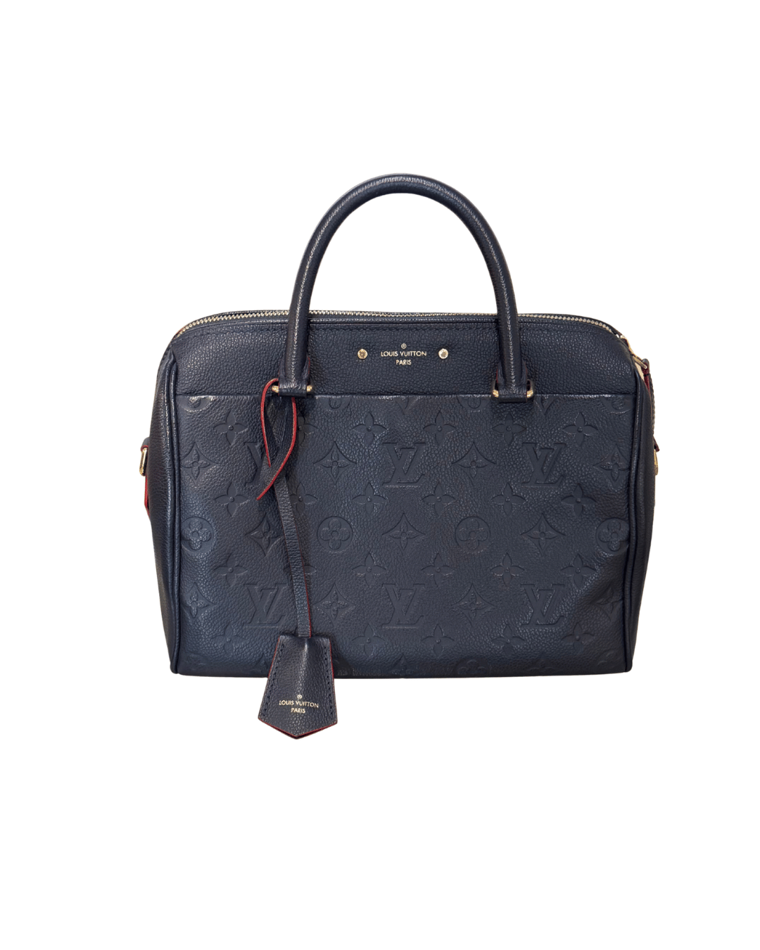 SPEEDY BANDOULIERE PELLE BLU EMPREINTE LOUIS VUITTON