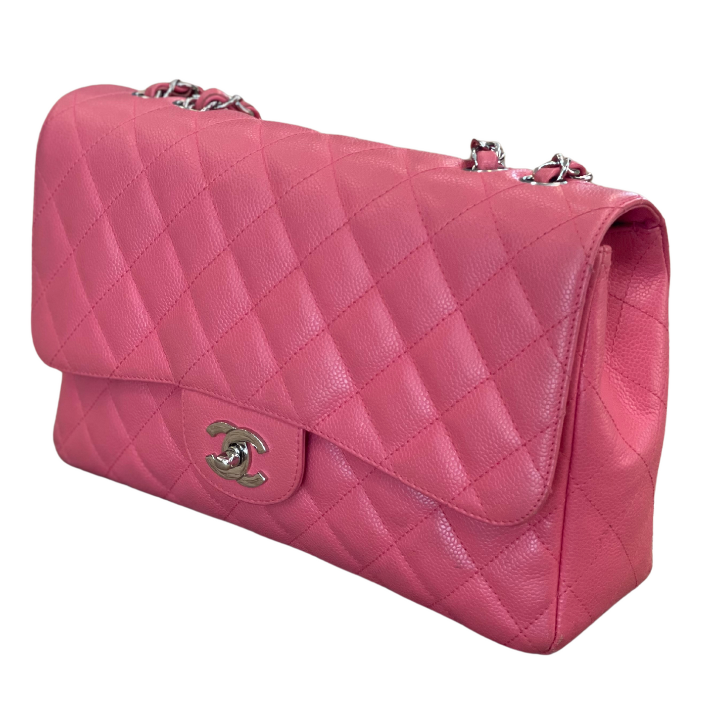 CHANEL CLASSIC FLAP JUMBO ROSA