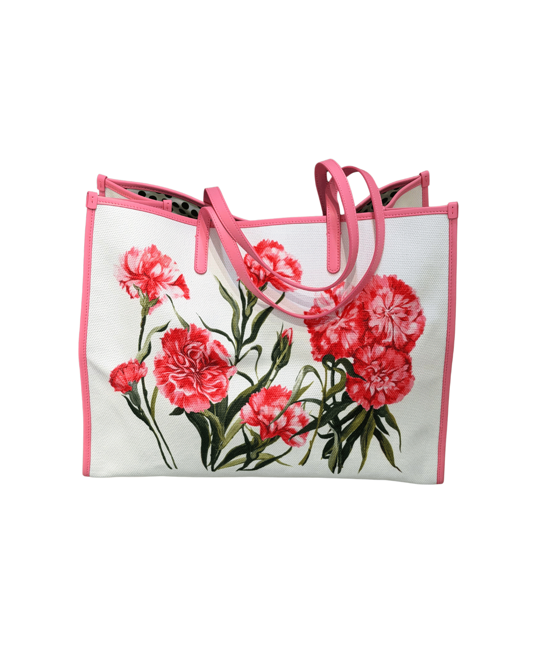 SHOPPER BAG TESSUTO STAMPA FIORI D&G