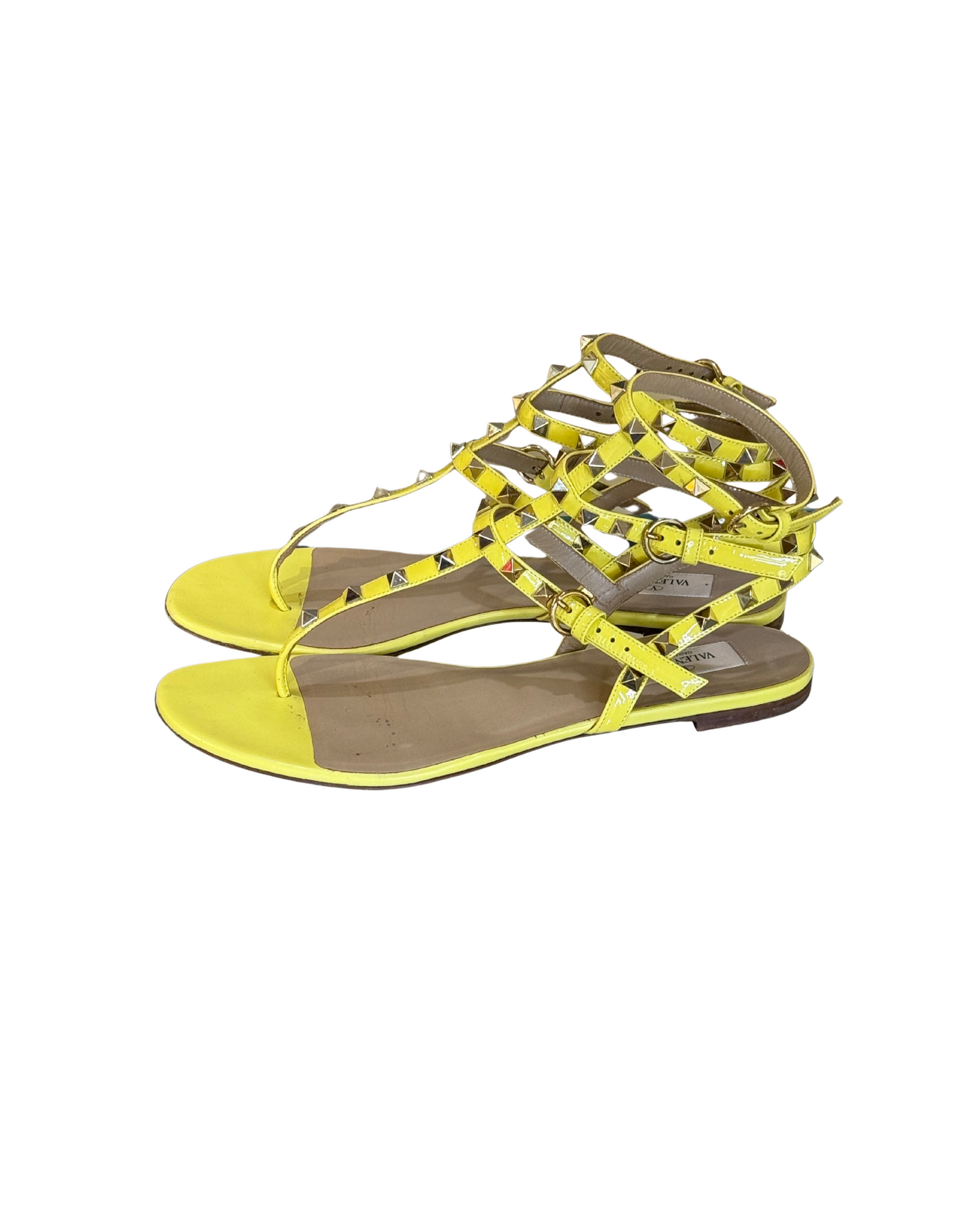 SANDALI ROCKSTUD VALENTINO GIALLI