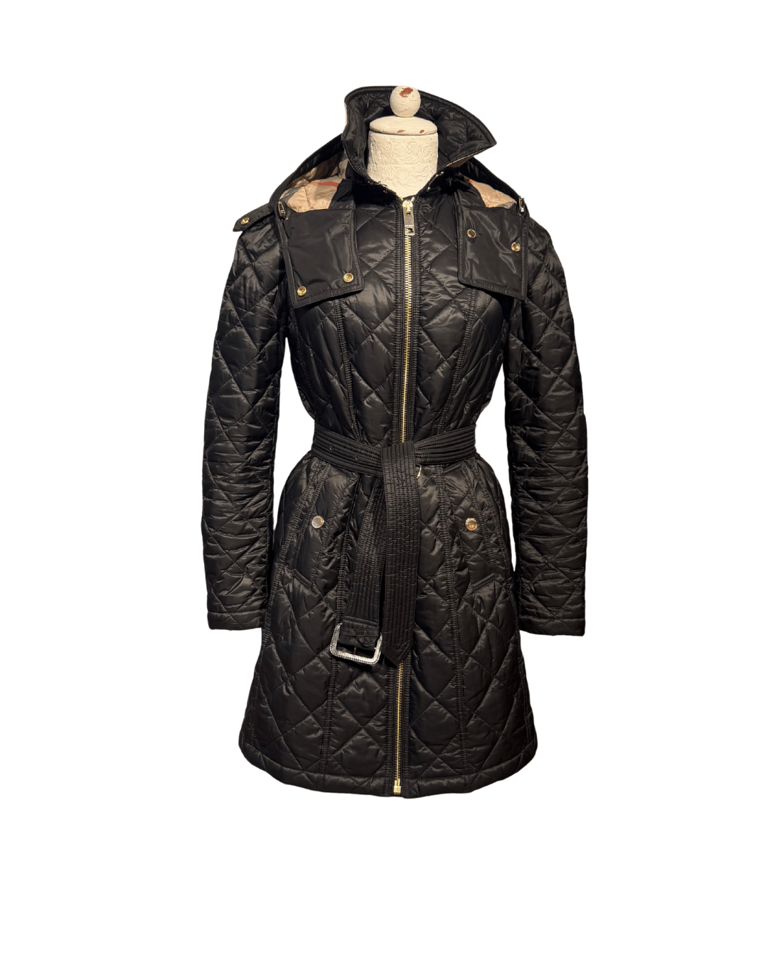 PIUMINO BURBERRY NERO TRAPUNTATO Tg S