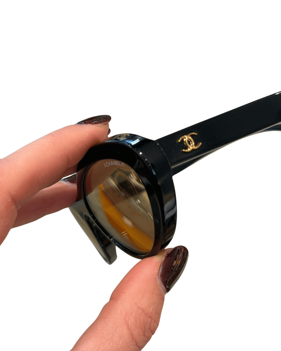 OCCHIALI OVALI CHANEL NERI LENTI A SPECCHIO