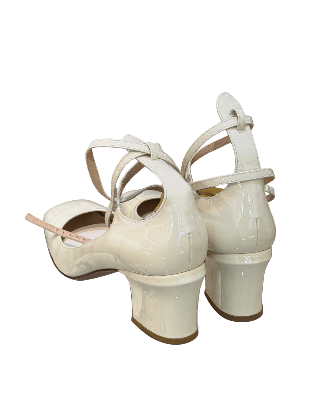 PUMPS TAN-GO VALENTINO VERNICE COLOR CREMA Nr 41