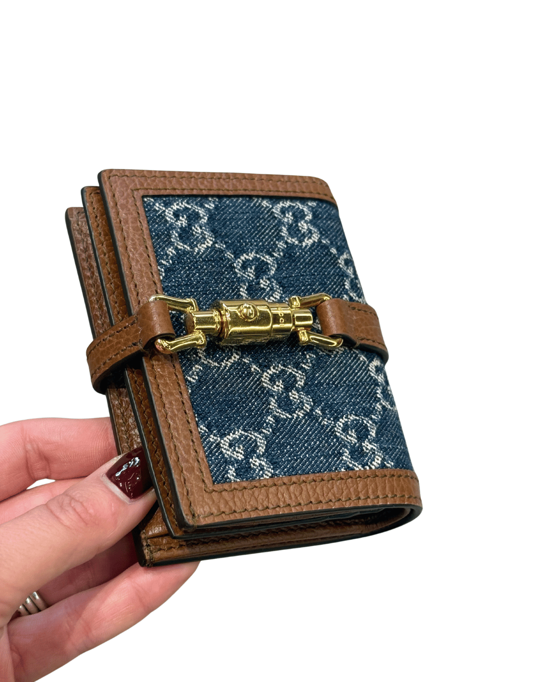 PORTAFOGLIO GUCCI DENIM JACKIE