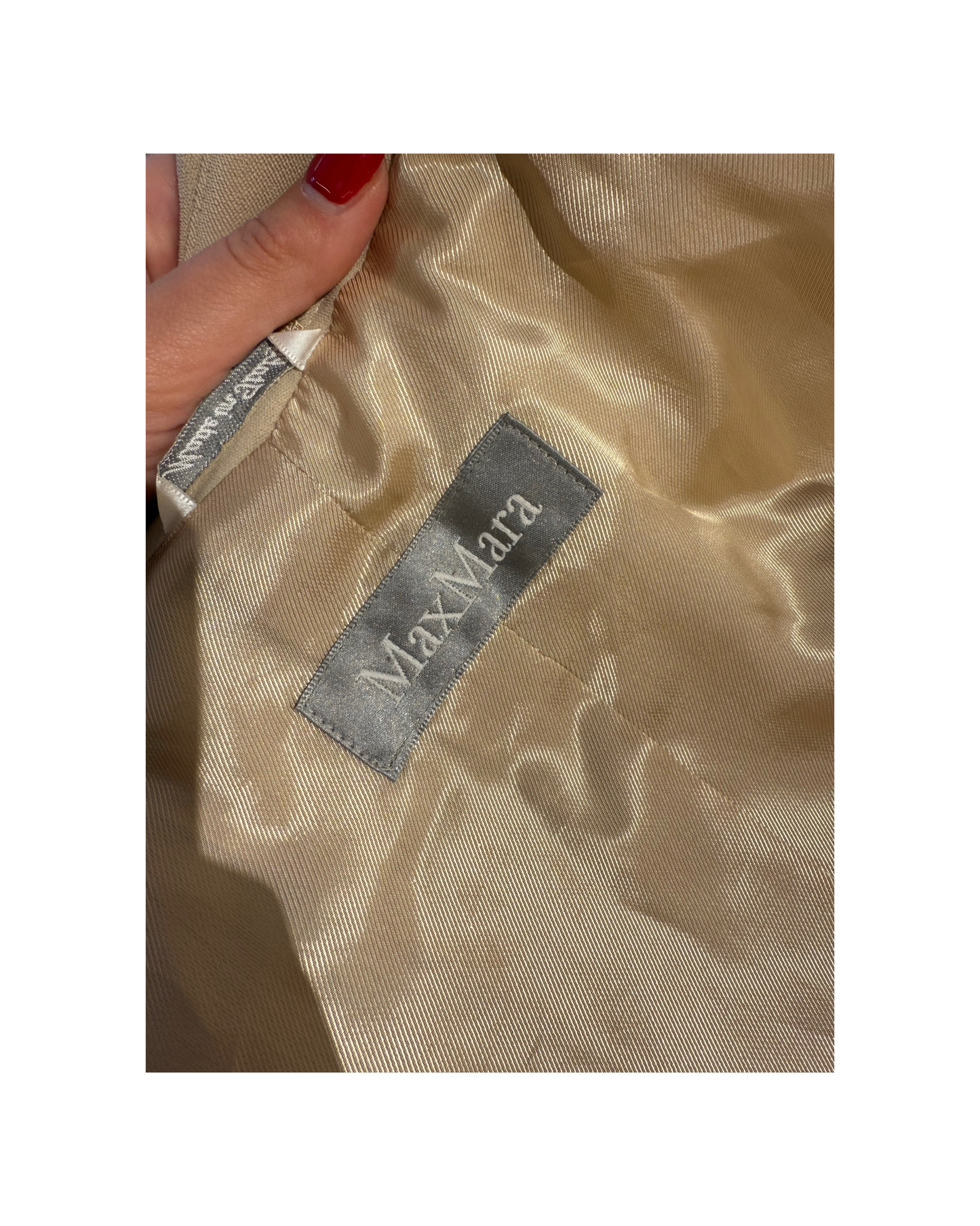 CAPPOTTO LEGGERO MAXMARA COLOR SABBIA