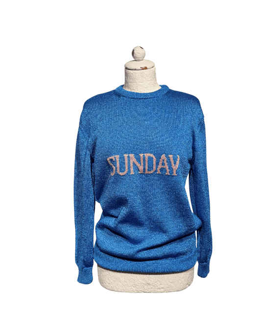MAGLIONE ALBERTA FERRETTI BLU SUNDAY