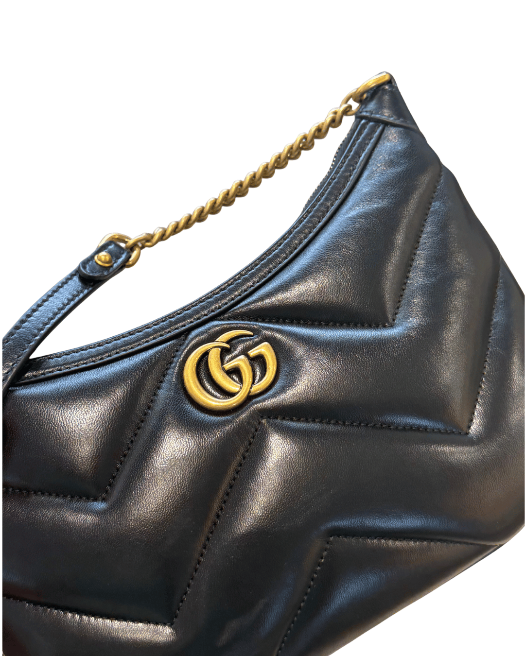 MEZZALUNA GUCCI MARMONT NERA