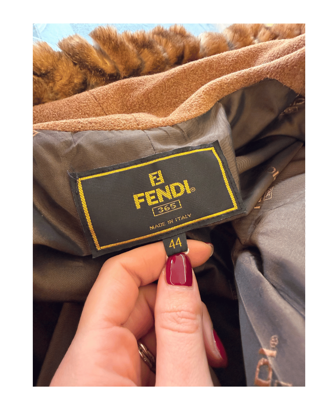 CAPPOTTO FENDI CON PROFILO IN LAPIN