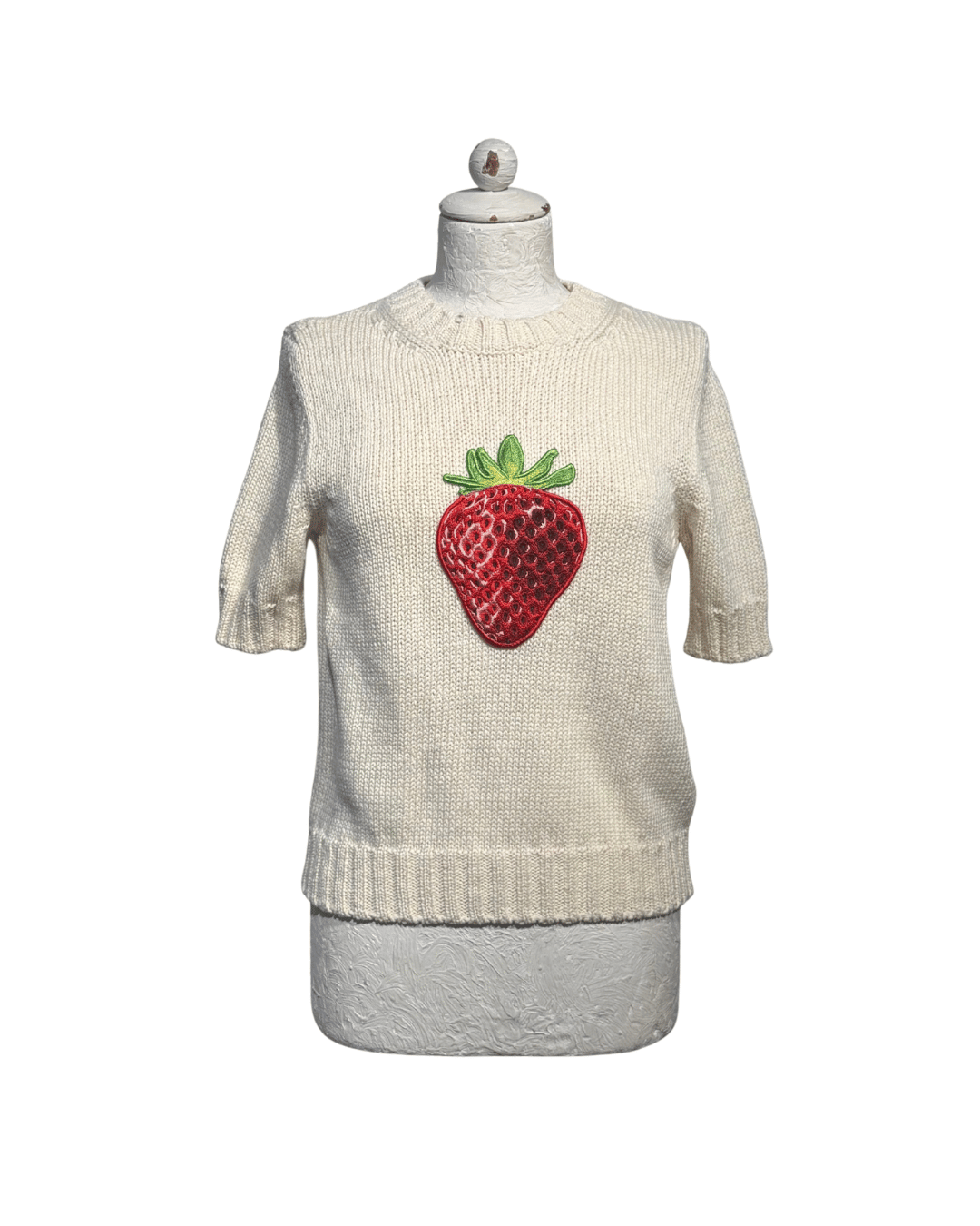 MAGLIA COTONE SPORTMAX CON FRAGOLA Tg M