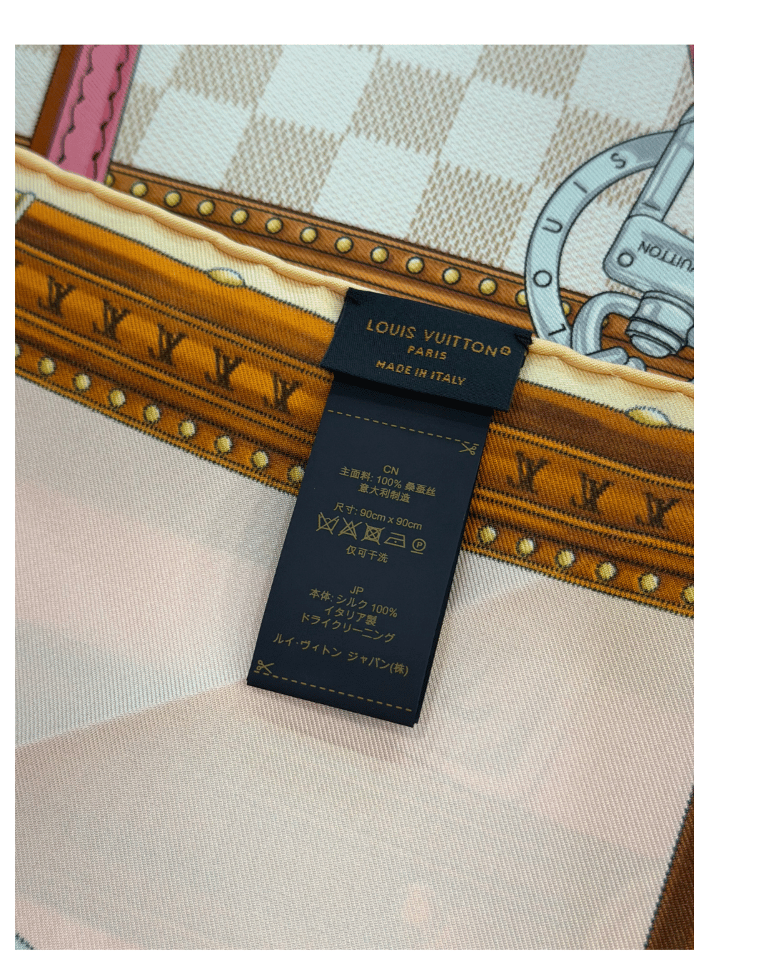 FOULARD "STRAP AND TRUNK 90" SETA TONI ROSA