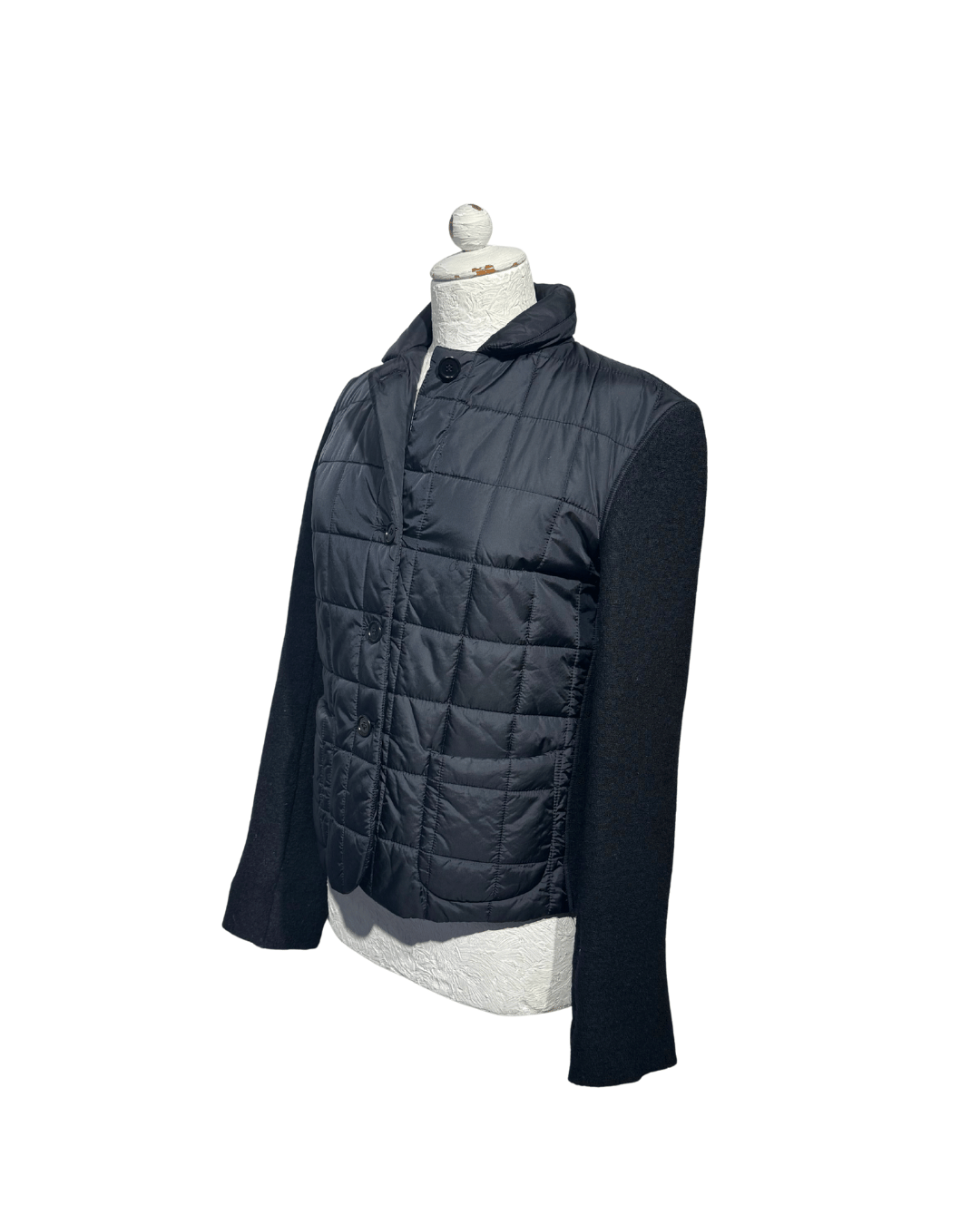 GIACCA ASPESI PIUMINO E LANA NERO