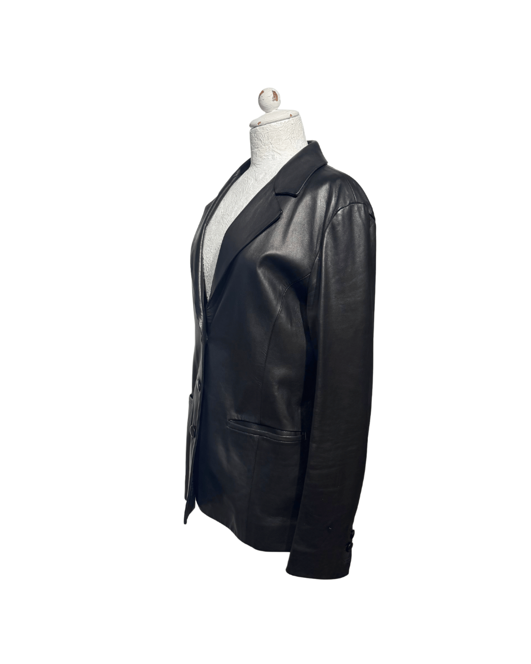 GIACCA PELLE NERA DROMe Tg XL
