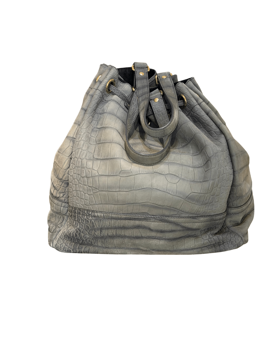 OVERSEAS TOTE YSL STAMPA COCCO GRIGIA