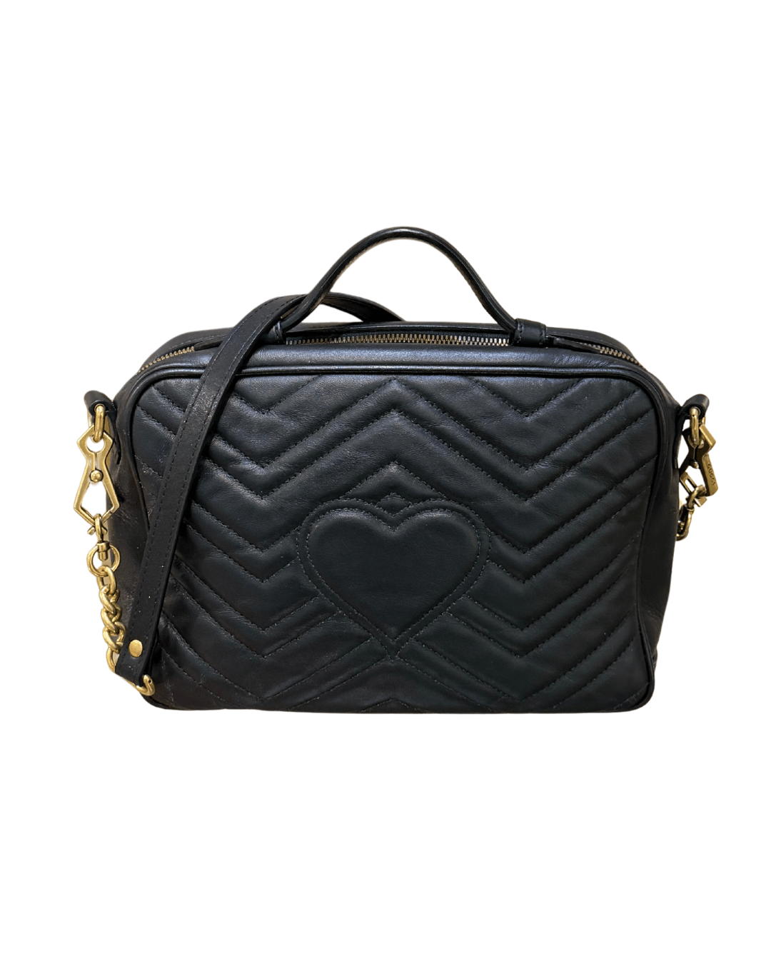 GUCCI MARMONT NERA TOP HANDLE BAG