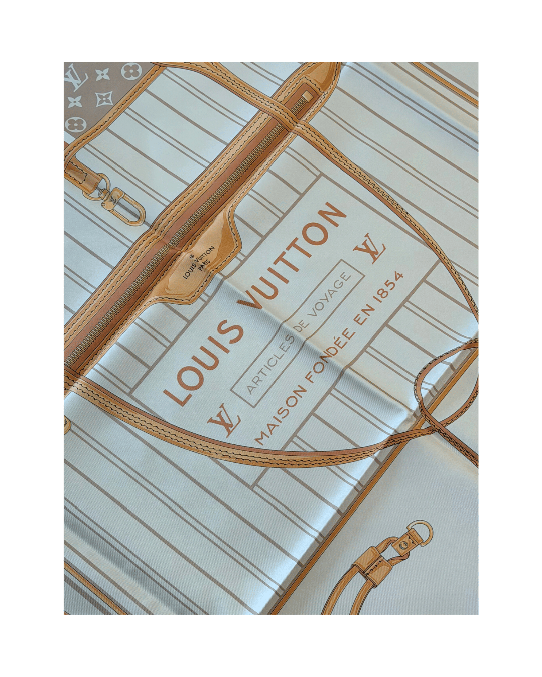 FOULARD LOUIS VUITTON MY NEVERFULL BEIGE