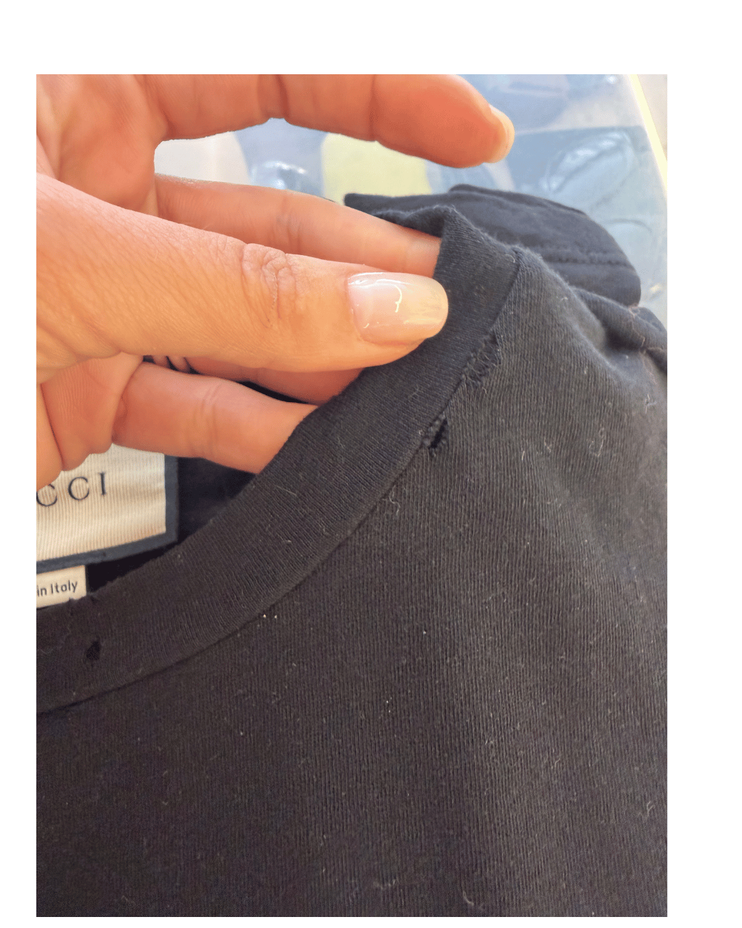 TSHIRT NERA GUCCI Tg S