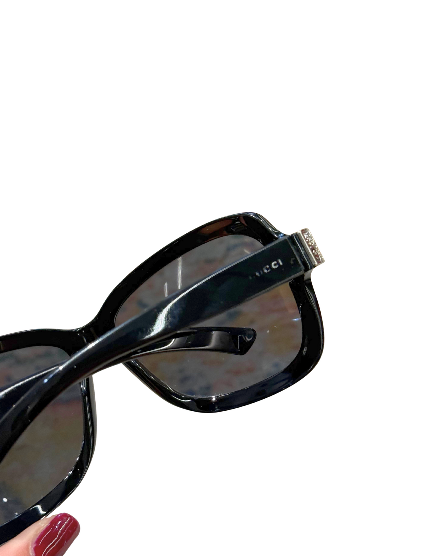 OCCHIALI GUCCI NERI CON BRILLANTINI