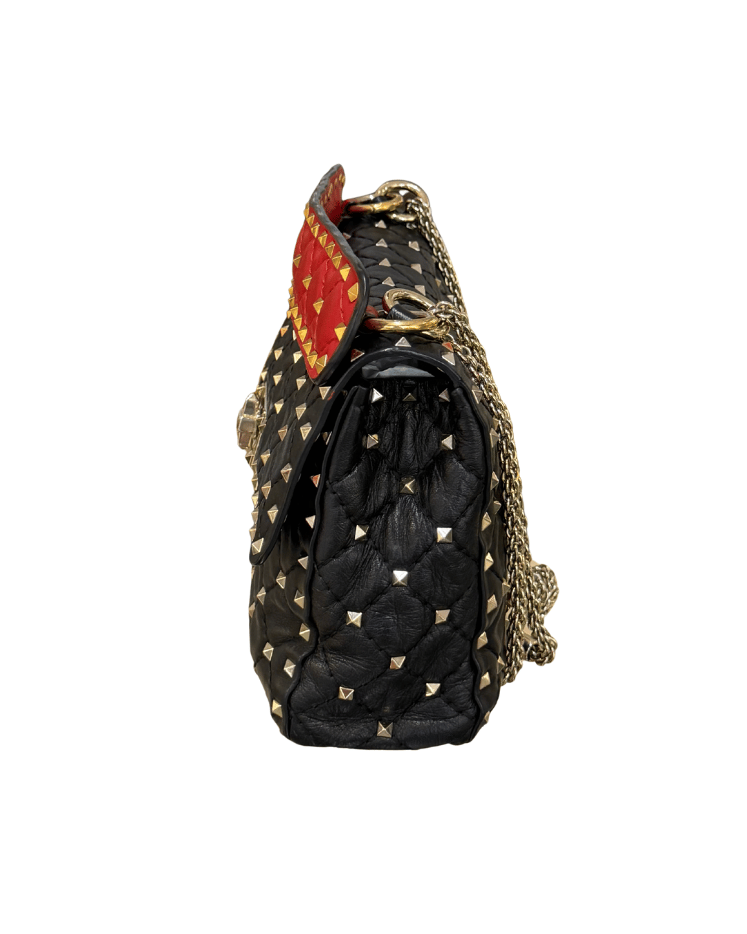 VALENTINO SPIKE MEDIA ROSSA E NERA