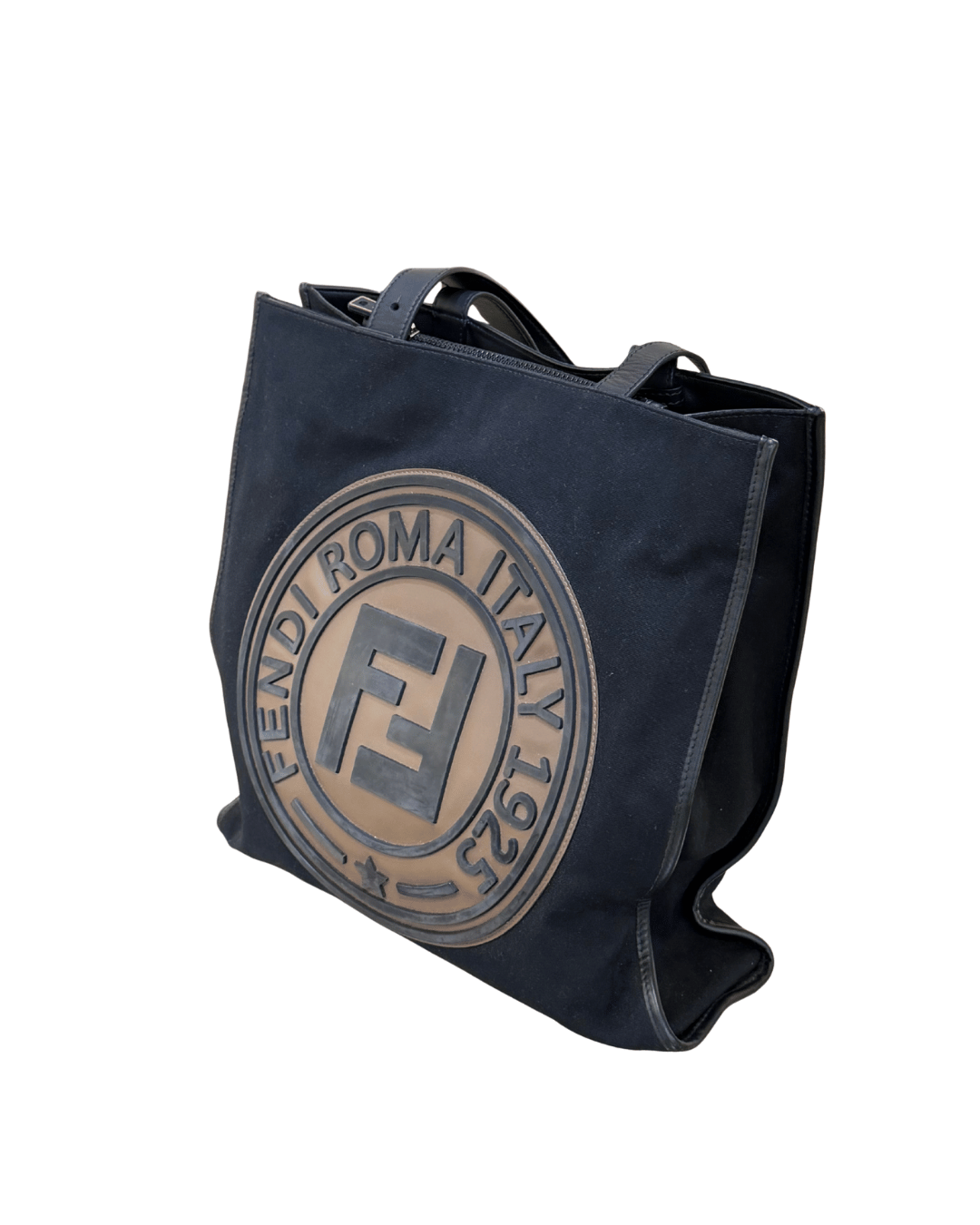 SHOPPER FENDI TESSUTO NERO