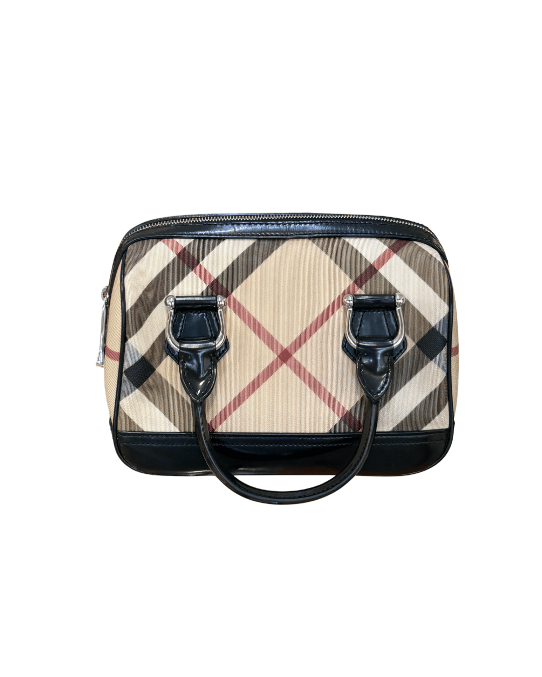 BAULETTO BOWLING BURBERRY RIFINITURE NERE