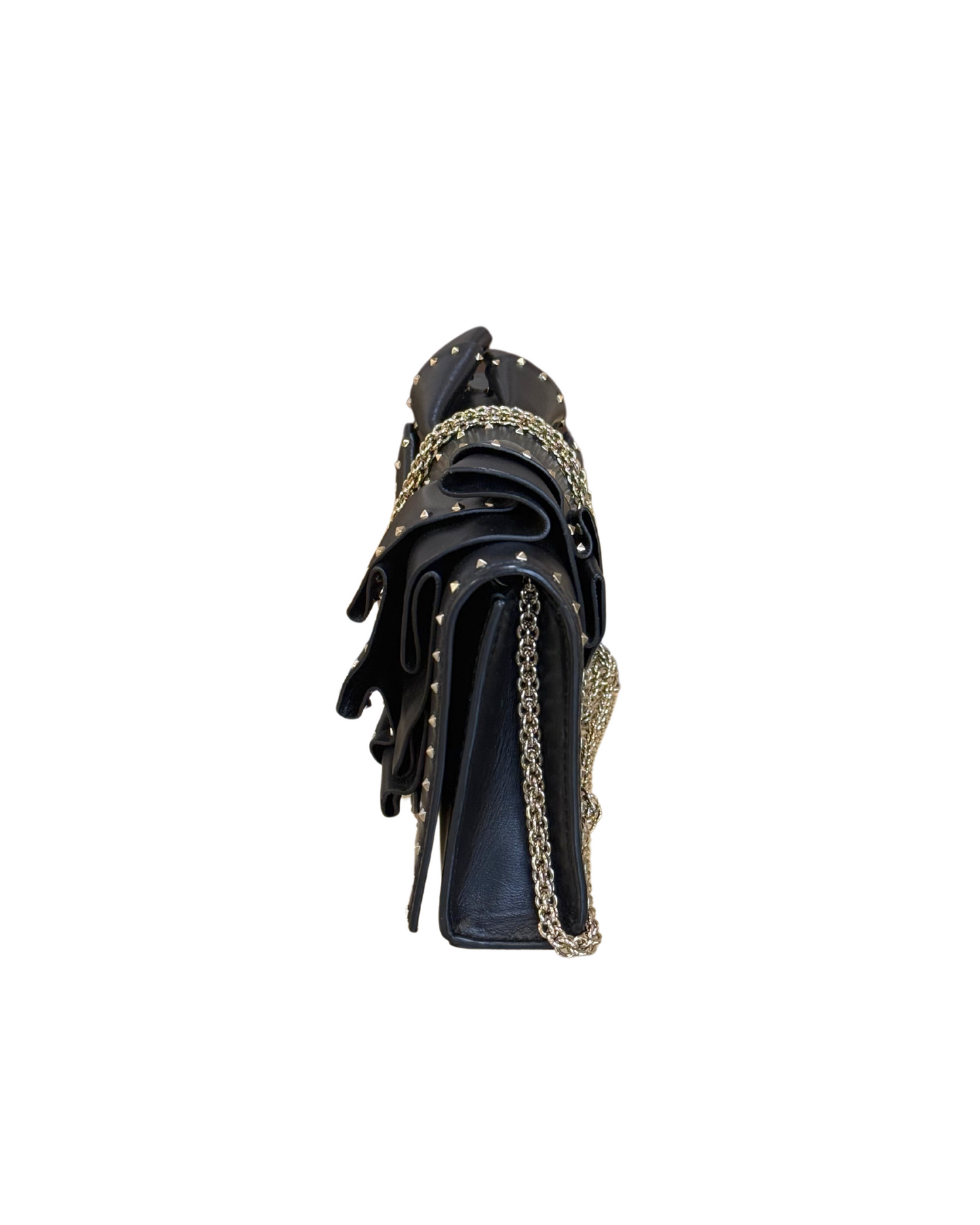 VALENTINO BLACK VERY V RUFFLE NERA