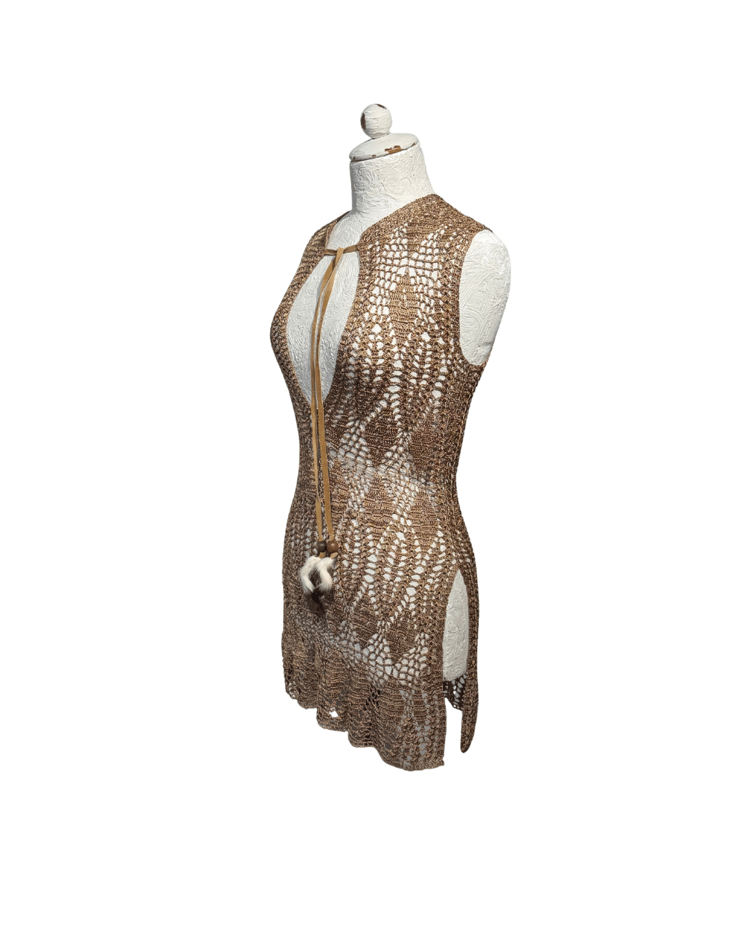 COPRICOSTUME IN MAGLIA TRAFORATA D&G Tg S