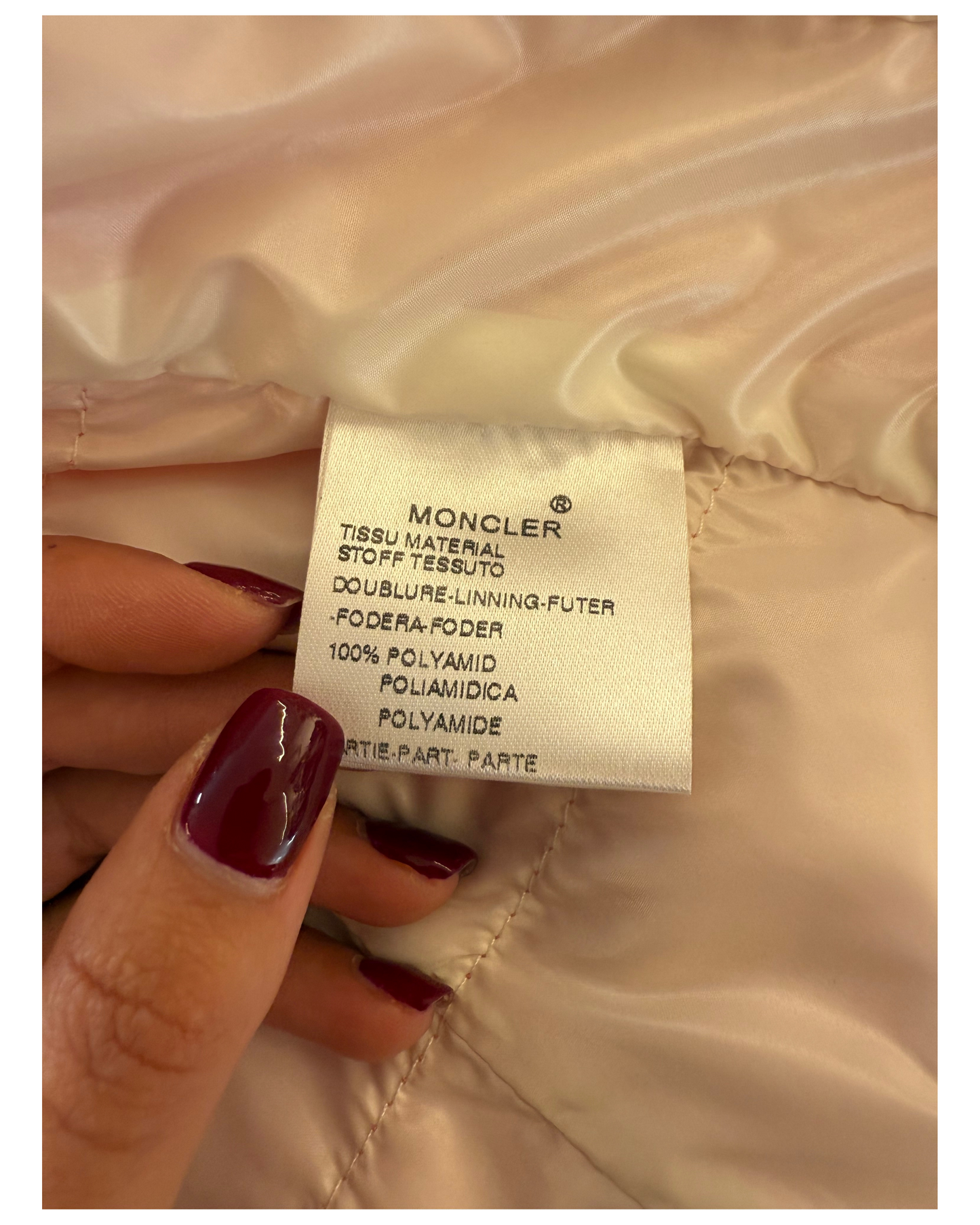 GIACCA MONCLER NYLON ROSA