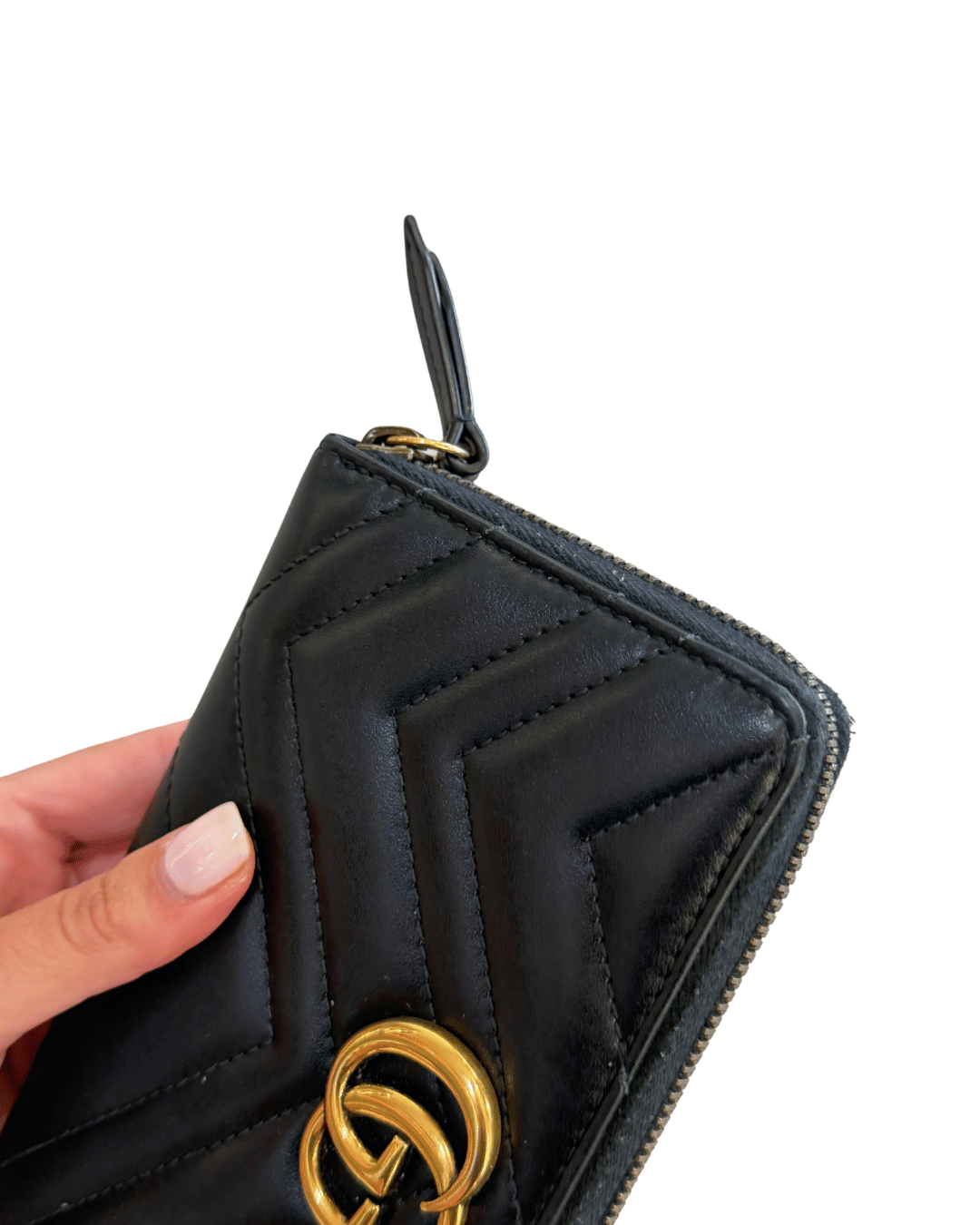 PORTAFOGLIO GUCCI MARMONT NERO PELLE MATELASSE