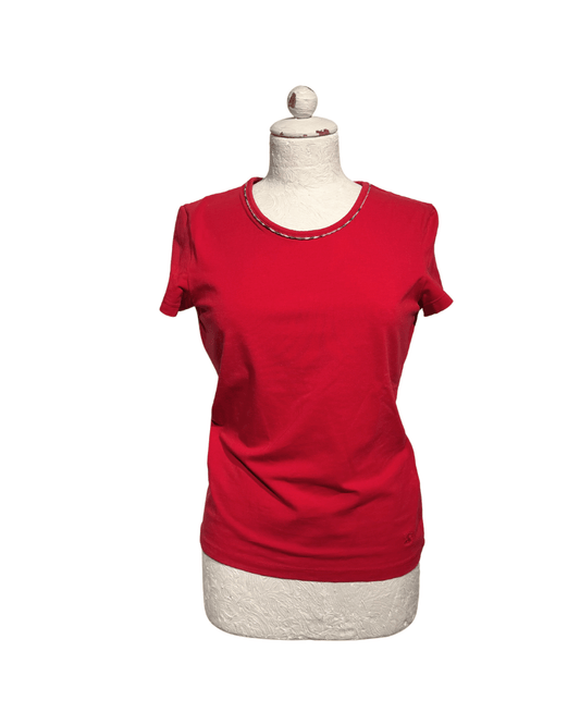 THSIRT BURBERRY ROSSA CON BORDINO CHECK