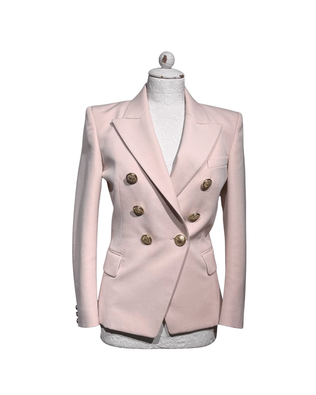 GIACCA BALMAIN ROSA DOPPIOPETTO Tg 40