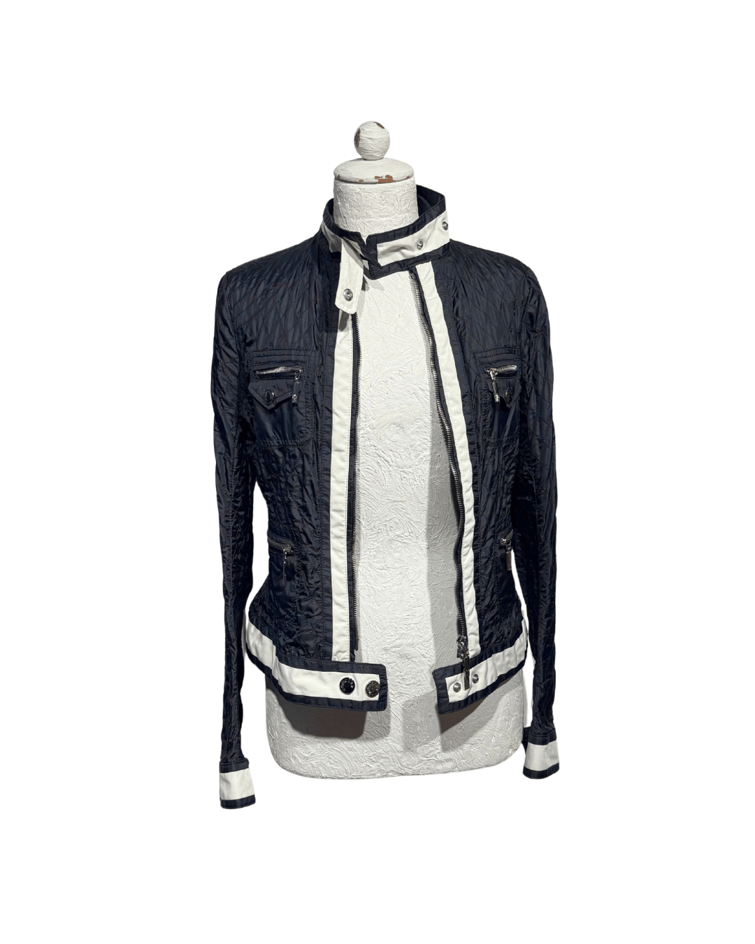 GIACCA BICOLORE MONCLER BIANCA E NERA