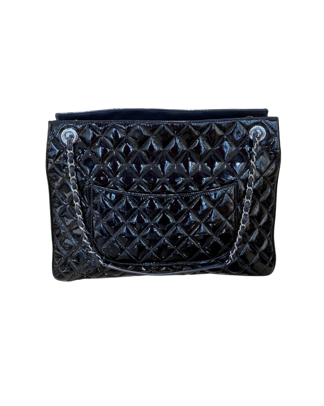 MAXI SHOPPER CHANEL VERNICE BLU