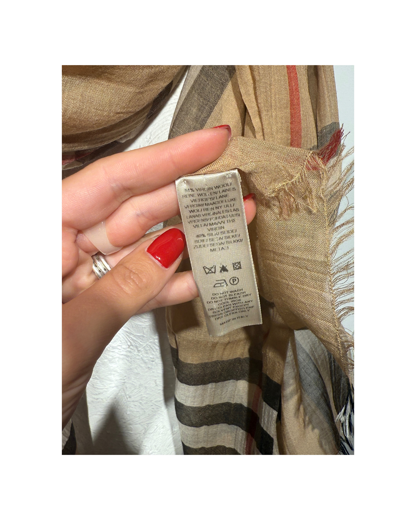 SCIARPA IN MISTO LANA BURBERRY